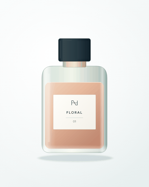 Ilustração de um frasco de perfume